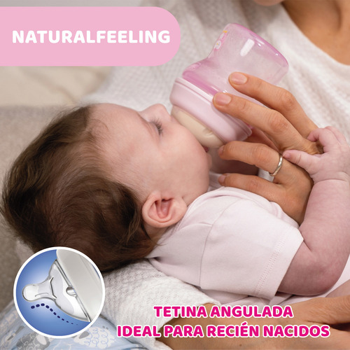 Set De Inicio Biberones Chicco Naturalfeeling Recién Nacido