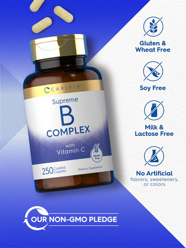 Carlyle Complejo Vitaminas B Plus Vitamina C 250 Tabletas