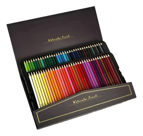 Set De Lápices Acuarelables Profesionales 72 Colores En Caja Multicolor