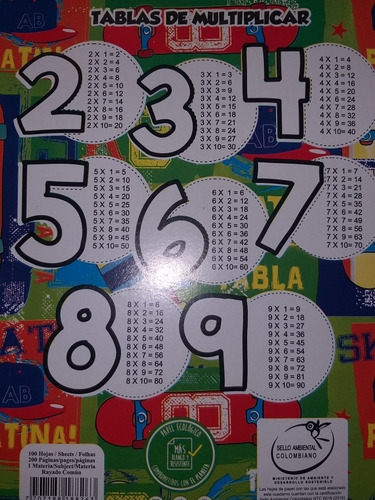Cuadernos Cosidos, Grandes De 1 Linea. Docena 10$