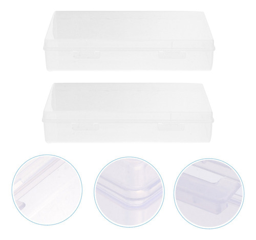 Cajas De Almacenamiento Rectangulares De Plástico Transparen