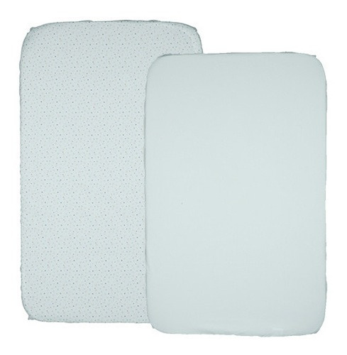 Imagem 2 de 3 de Kit 2 Lençóis Para Berço Next2me Light Blue (0m+) Chicco