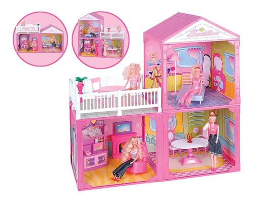 Casa Muñecas 80cm Bonny Luz Sonido Muñeca Accesorios K229