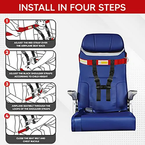 Arnés De Seguridad Para Viajes En Avión Para Niños - Cómodo