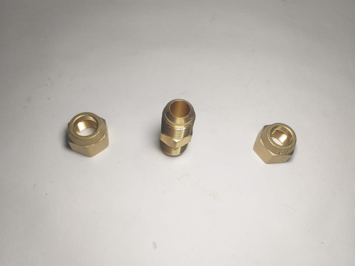 Niple Union Y Tuercas Forjadas 5/8 Flare Bronce