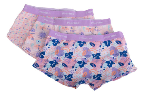 Set Pantaletas 3 Pzas Niña Multicolor Pillin (prw140sur)