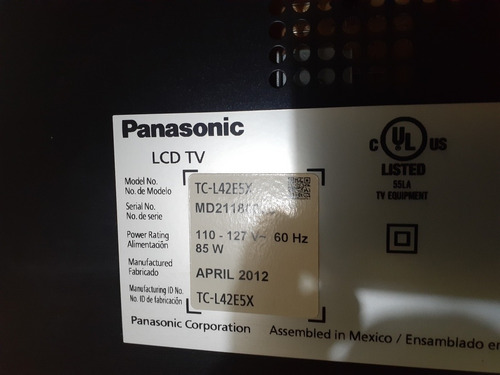Imagen 6 de 7 de Televisor Panasonic. Full Hd. Entrada Ethernet _ Router