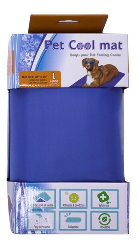 Manta Gel Frio Mascotas Talla L Pet Mat Cool 