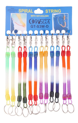 12 Piezas Cadena Espiral De 20cm Conveniente En Equipaje