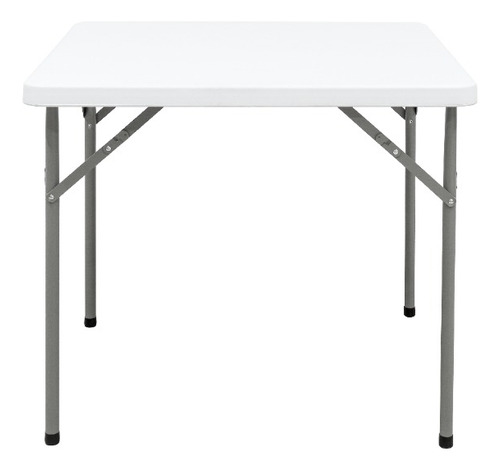 Mesa Plegable Blanca Cuadrada 86cm P/ Jardin Eventos Fiesta