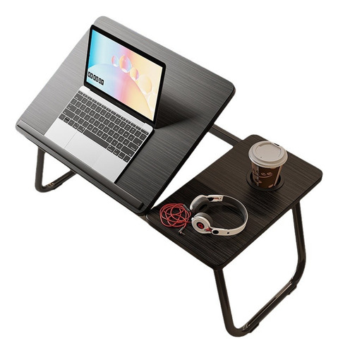 Mesa Plegable Para Laptop De 5 Niveles Con Portavasos Ranura