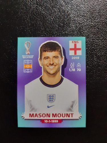 Figurita Mundial Qatar 2022 Azul Europea Mason Mount