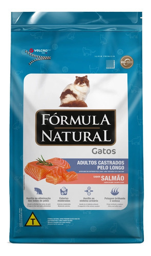 Ração P/gatos Pelo Longo Formula Natural Sabor Salmão 1kg