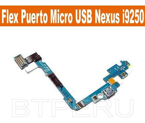 Flex Puerto Micro Usb Samsung Nexus I9250 Conector Carga