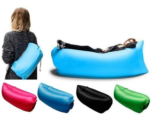 Puff Inflable Flotador Lazybag Pileta Tumbona Sillon Playa