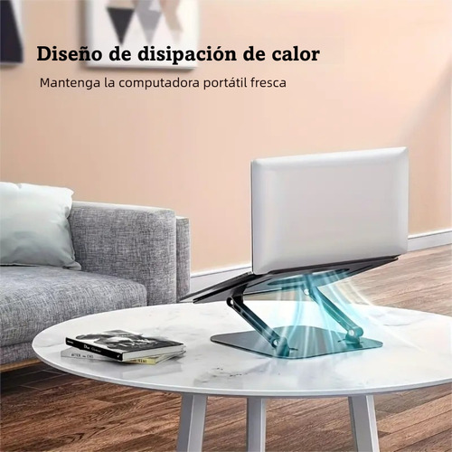 Base Soporte Para Laptop Tableta Portátil Ajustable Plegable Gitifo Color Negro