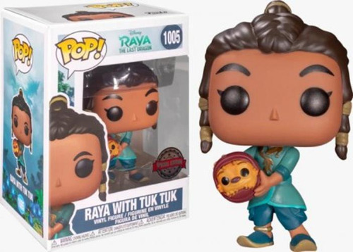 Boneco Funko Pop Disney Raya With Tuk Tuk 1005