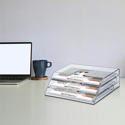 Organizador De Carpetas De Archivos Triple Horizontal (...