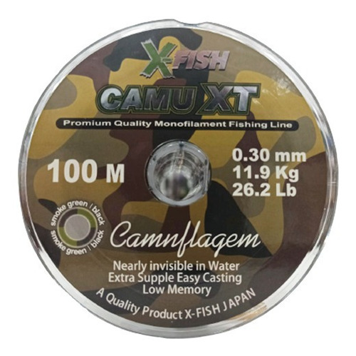 Tanza Nylon Camu Xt  Todas Las Medidas  Xfish