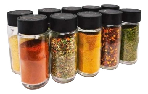 Kit 8 Potes De Temperos Condimentos + Etiquetas Lousa