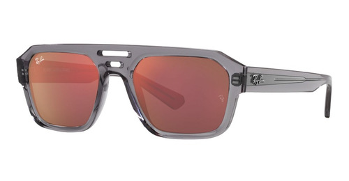 Lentes De Sol Corrigan Transparent Gray Espejados Ray-ban