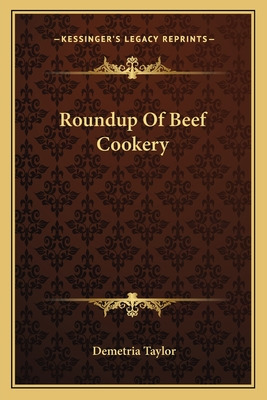 Libro Roundup Of Beef Cookery - Taylor, Demetria