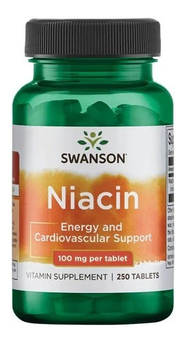 Niacina 250 Tabs 100 Mg De Swanson