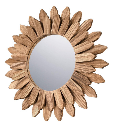 Espejo De Pared Redondo De Madera Para Maquillaje, Para