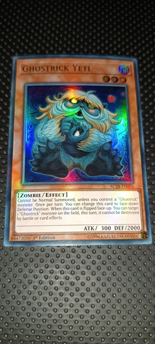 Carta Yugioh Ghostrick Yeti