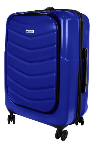 Maleta Rígida 20'' Skypeak Pearl Color Azul Con Candado Tsa Azul Liso