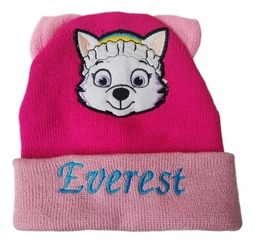 Gorro Personajes Para Niñas Tejidos Lana Everest Paw Patrol 