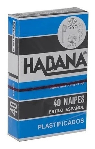 Carta Naipe Habana Español 40 Plastificadas Cuerpos Didactic