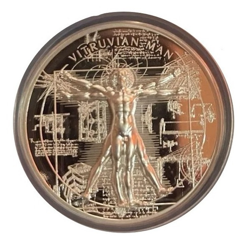 X-ray Vitruvian Man Alto Relieve Certificada Por Pcgs Pr70