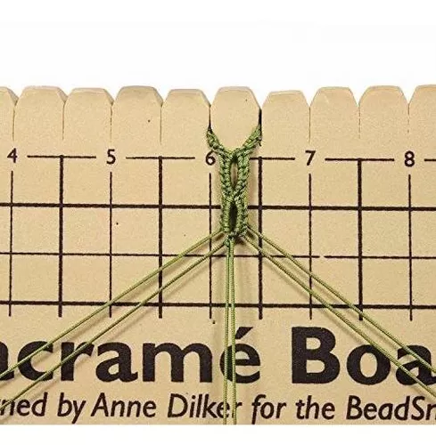 The Beadsmith Macrame Board, 11.5 x 15.5 inches, 0.5-inch-Thick Foam,  10x14 Grid for Measuring, Bracelet Project with Instructions Included,  Create