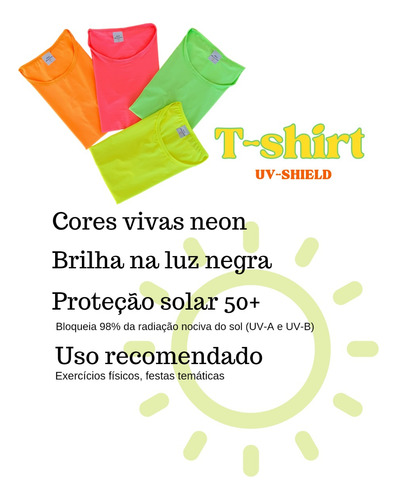 T-shirt Camiseta Blusinha Moda Feminina Neon Fluorescente