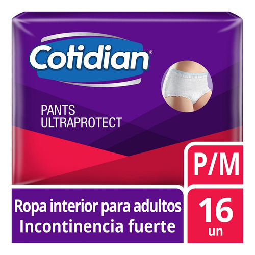 Pants Cotidian Ultra Protect Incontinencia Fuerte 16 Un P/m