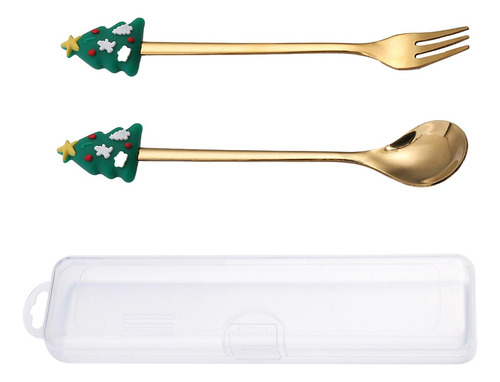 Juego De Cucharas Navideñas, Kit De Árbol De Navidad