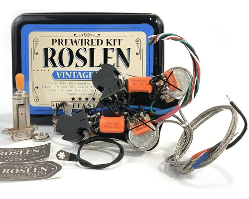 Kit Elétrica Les Paul Estilo 50's Com 2 Push Pull Cts