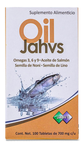 Oil Jahvs Suplemento Alimenticio Omega 3,6 Y 9 Aceite De Sal