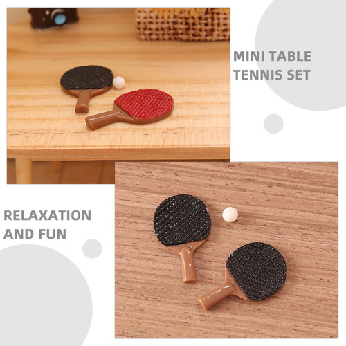 Kit De Tenis De Mesa En Miniatura, Juego De 2 Juegos De Mini