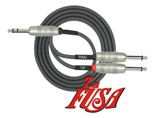 Cable P/audio 2 Plugs Ts A Plug Trs Kirlin Y-336pr 20ft 6mts