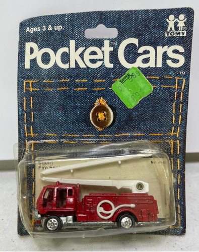 Tomy Pocket Cars N3 Squirt Fire Engine 1/110 Tomica 1974