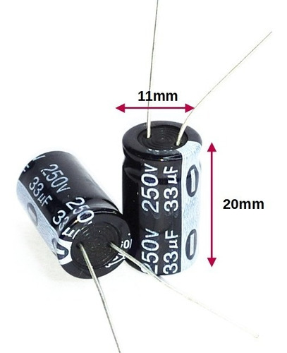 Condensador 33uf 250v X 5 Unidades