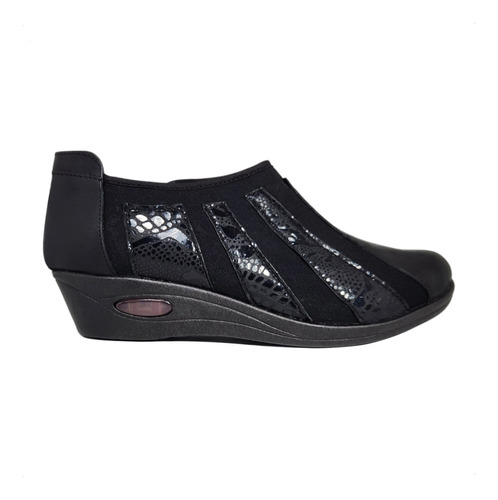 Zapatos Guaracha Cuero Y Lycra Elastiadas Gran Confort