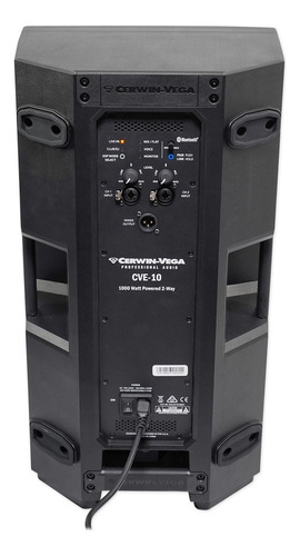 Bafle Amplificado Activo Bluetooth 10 Cerwin Vega Cve-10-na Color Negro