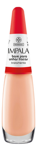 Kit 2 Uni Esmalte Impala Tratamento Base Para Unhas Fracas