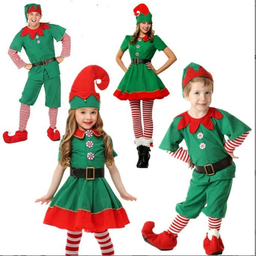 Papá Noel Roleplay Vestido De Navidad Duende Disfracess1 [u]