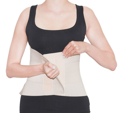 Imagen 7 de 10 de Faja Lumbosacra Tipo Camp Body Help Beige