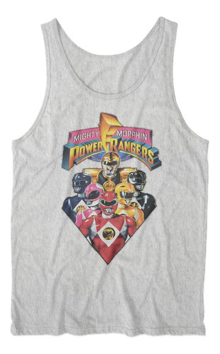 Musculosa Power Ranger Retro Gris