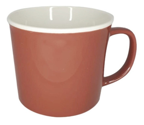 Set X6 Jarro Mug Taza Bicolor De Ceramica 350 Cc 